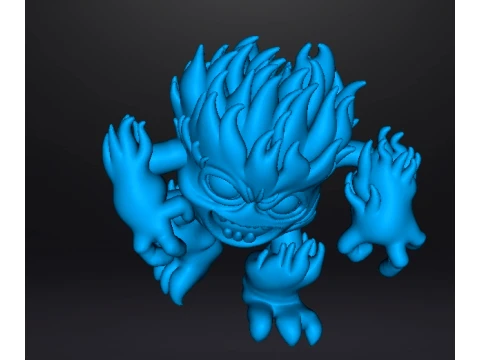 FIRE MINION MINIATURE MODEL FIGURE FOR FANTASY GAMES RPG DND 3D Print Model
