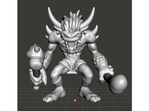 MODELLO IN MINIATURA DEMONE OGRE PER GIOCHI FANTASY RPG E DND Modello di stampa 3D