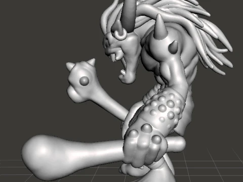 MODELLO IN MINIATURA DEMONE OGRE PER GIOCHI FANTASY RPG E DND Modello di stampa 3D