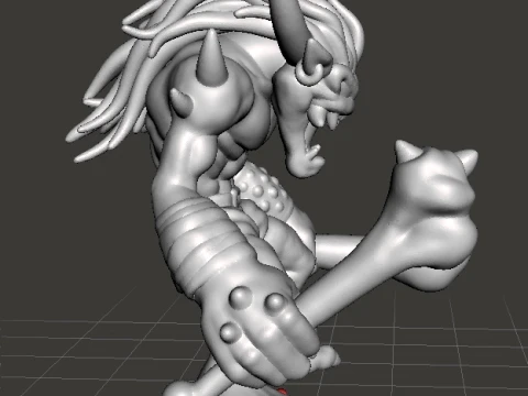 MODELLO IN MINIATURA DEMONE OGRE PER GIOCHI FANTASY RPG E DND Modello di stampa 3D