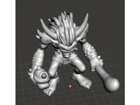 MODELLO IN MINIATURA DEMONE OGRE PER GIOCHI FANTASY RPG E DND Modello di stampa 3D