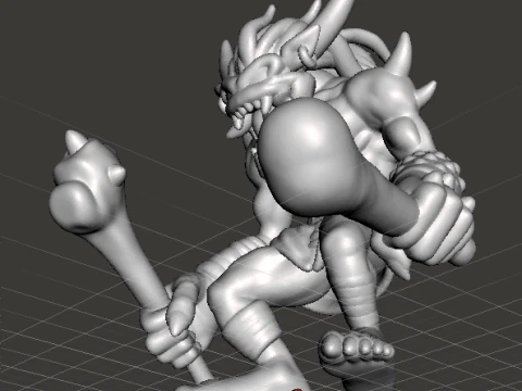 MODELLO IN MINIATURA DEMONE OGRE PER GIOCHI FANTASY RPG E DND Modello di stampa 3D
