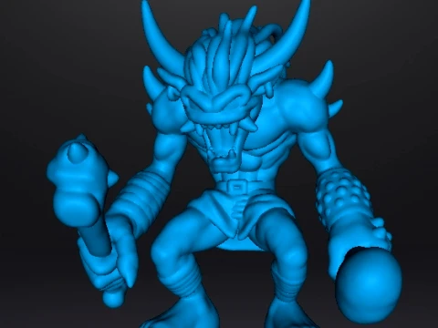 MODELLO IN MINIATURA DEMONE OGRE PER GIOCHI FANTASY RPG E DND Modello di stampa 3D