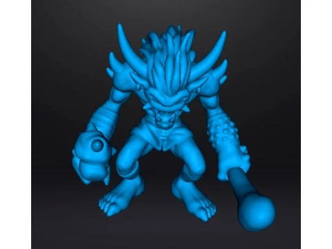 MODELLO IN MINIATURA DEMONE OGRE PER GIOCHI FANTASY RPG E DND Modello di stampa 3D