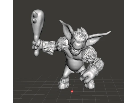 GROMLIN 带俱乐部微型模型奇幻游戏角色扮演 DND 3D 打印模型