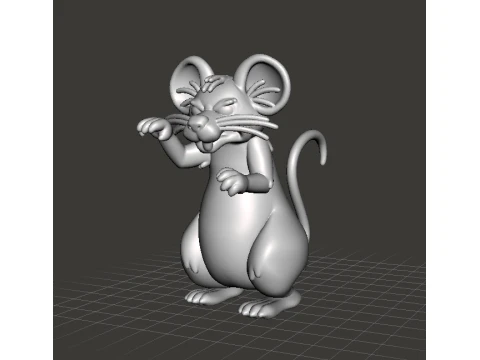 MONSTER MOUSE MINIATURE MODEL FOR FANTASY HORROR GAMES RPG DND 3D Print Model
