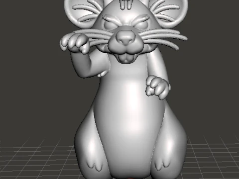 MONSTER MOUSE MINIATURE MODEL FOR FANTASY HORROR GAMES RPG DND 3D Print Model