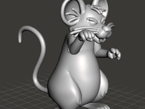 MONSTER MOUSE MINIATURE MODEL FOR FANTASY HORROR GAMES RPG DND 3D Print Model
