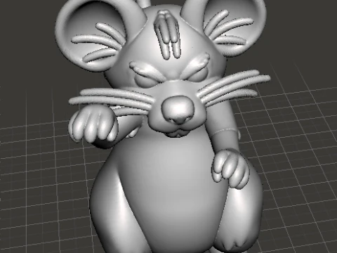 MONSTER MOUSE MINIATURE MODEL FOR FANTASY HORROR GAMES RPG DND 3D Print Model