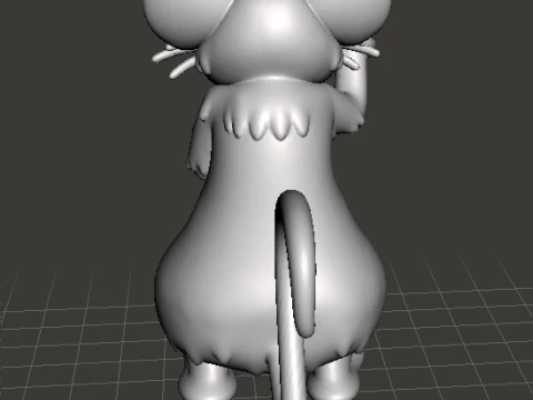 MONSTER MOUSE MINIATURE MODEL FOR FANTASY HORROR GAMES RPG DND 3D Print Model