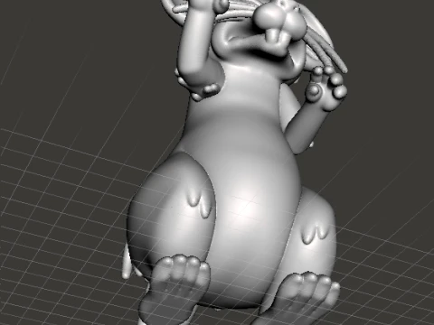 MONSTER MOUSE MINIATURE MODEL FOR FANTASY HORROR GAMES RPG DND 3D Print Model