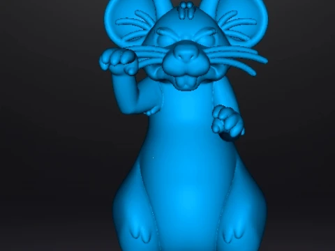 MONSTER MOUSE MINIATURE MODEL FOR FANTASY HORROR GAMES RPG DND 3D Print Model