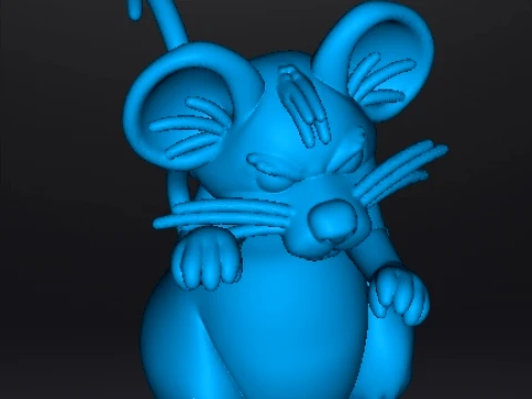 MONSTER MOUSE MINIATURE MODEL FOR FANTASY HORROR GAMES RPG DND 3D Print Model