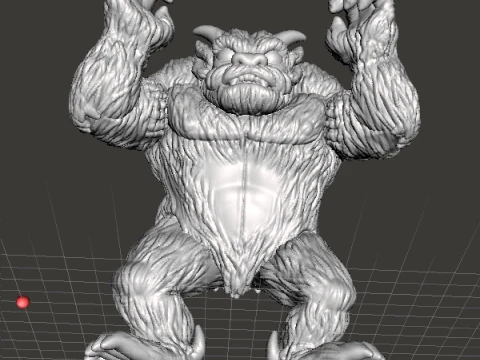 MOON MONSTER MINIATURE MODEL FOR FANTASY HORROR GAMES RPG DND 3D Print Model