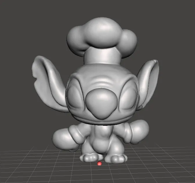 STITCH CHEF FIGURE MODEL TOY STATUE FOR KIDS 3D Print Model .c4d .max .obj .3ds .fbx .stl .blend