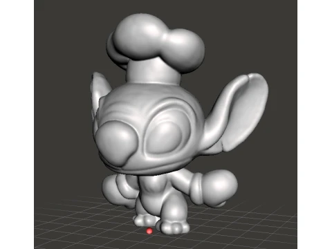 STITCH CHEF FIGURE MODEL TOY STATUE FOR KIDS 3D Print Model