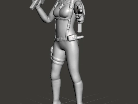 ASSASSIN NUN MINIATURE MODEL FOR HORROR OR SCIFI GAMES RPG DND 3D Print Model