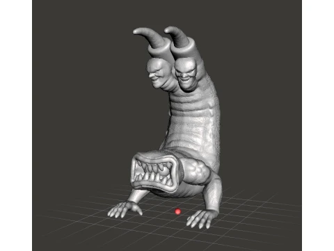 CLAW HEAD 괴수 몬스터 미니어처 판타지 및 공상과학 게임 RPG DND 3D 프린트 모델