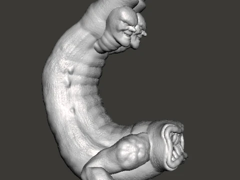 CLAWHEAD KAIJU MONSTER MINIATURE FANTASY AND SCIFI GAMES RPG DND 3D Print Model