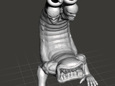 CLAWHEAD KAIJU MONSTER MINIATURE FANTASY AND SCIFI GAMES RPG DND 3D Print Model