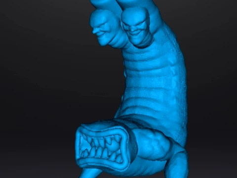 CLAWHEAD KAIJU MONSTER MINIATURE FANTASY AND SCIFI GAMES RPG DND 3D Print Model