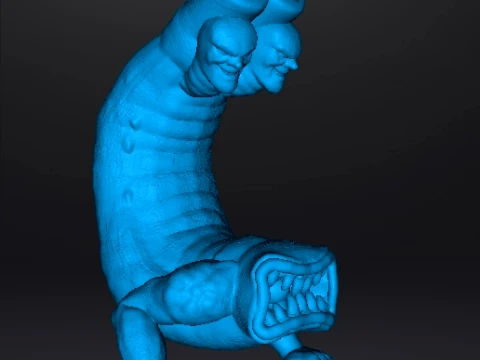 CLAWHEAD KAIJU MONSTER MINIATURE FANTASY AND SCIFI GAMES RPG DND 3D Print Model