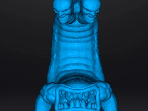 CLAWHEAD KAIJU MONSTER MINIATURE FANTASY AND SCIFI GAMES RPG DND 3D Print Model