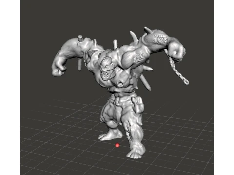 INFECTED MONSTROSITY MINIATURE MODEL FIGURE FOR FANTASY OR HORROR GAMES RPG DND 3D Print Model