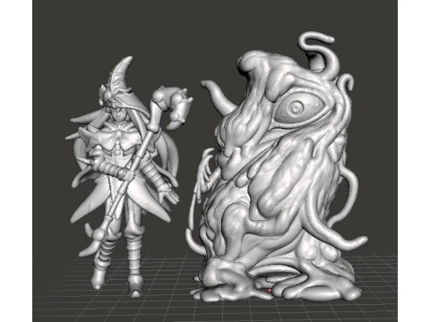 YOCHLOL MINIATURE MODEL FANTASY OR SCIFI GAMES RPG DND 3D Print Model