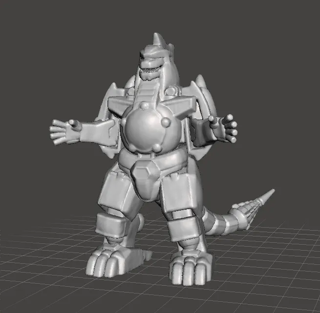 DRAGONZORD MECH ROBOT MINIATURE MODEL FOR GAMES RPG DND 3D Print Model .c4d .max .obj .3ds .fbx .stl .blend 