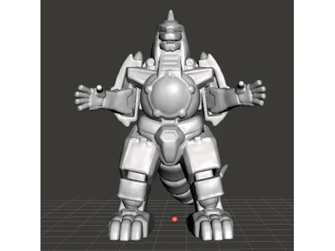 DRAGONZORD MECH ROBOT MINIATURE MODEL FOR GAMES RPG DND 3D Print Model