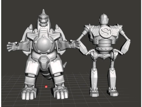 DRAGONZORD MECH ROBOT MINIATURE MODEL FOR GAMES RPG DND 3D Print Model