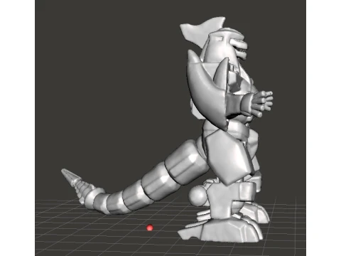 DRAGONZORD MECH ROBOT MINIATURE MODEL FOR GAMES RPG DND 3D Print Model