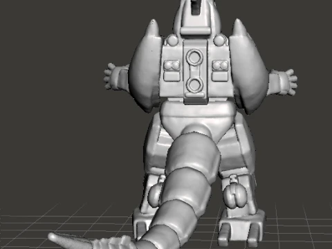 DRAGONZORD MECH ROBOT MINIATURE MODEL FOR GAMES RPG DND 3D Print Model