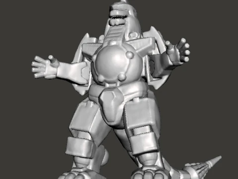 DRAGONZORD MECH ROBOT MINIATURE MODEL FOR GAMES RPG DND 3D Print Model