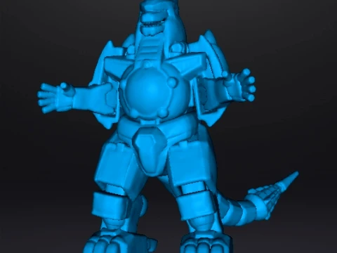 DRAGONZORD MECH ROBOT MINIATURE MODEL FOR GAMES RPG DND 3D Print Model