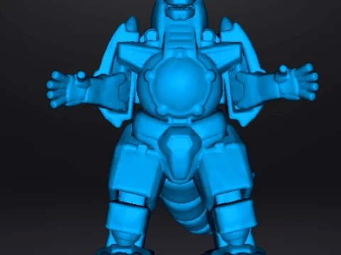 DRAGONZORD MECH ROBOT MINIATURE MODEL FOR GAMES RPG DND 3D Print Model