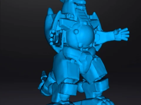 DRAGONZORD MECH ROBOT MINIATURE MODEL FOR GAMES RPG DND 3D Print Model