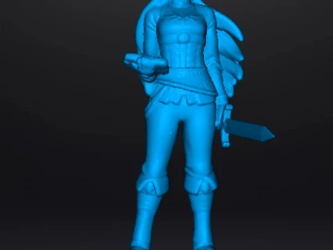 BOTW PRINCESS WITH SWORD MINIATURE MODEL FANTASY GAMES RPG DND 3D Print Model