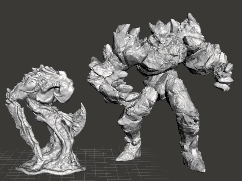 FROSTBLADE VANGUARD CREATURE MODEL FIGURE FOR FANTASY GAMES RPG DND 3D Print Model