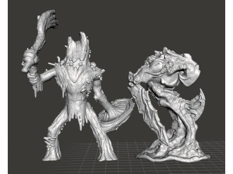 FROSTBLADE VANGUARD CREATURE MODEL FIGURE FOR FANTASY GAMES RPG DND 3D Print Model