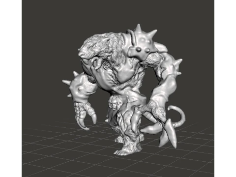 MUTANT RAT GIANT MINIATURE MODEL FIGURE FOR FANTASY OR HORROR GAMES RPG DND 3D Print Model