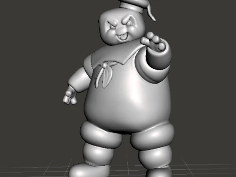 MODELLO IN MINIATURA MARSHMALLOWMAN PER GIOCHI FANTASY O HORROR RPG DND Modello di stampa 3D