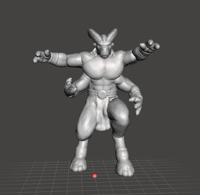 EGO IL SHEEP FOUR ARMED GOAT MINIATURE MODEL FANTASY GAMES RPG DND 3D Print Model .c4d .max .obj .3ds .fbx .stl .blend 
