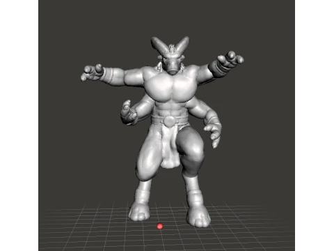 EGO IL ОВЦЯ ЧОТИРИ РУКА КОЗА МІНІАТЮРНА МОДЕЛЬ ФЕНТЕЗІ ІГРИ RPG DND 3D Принт Модель