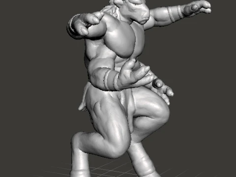 EGO IL SHEEP FOUR ARMED GOAT MINIATURE MODEL FANTASY GAMES RPG DND 3D Print Model
