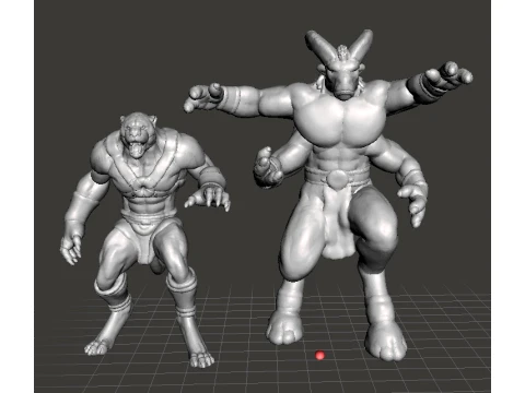 EGO IL SHEEP FOUR ARMED GOAT MINIATURE MODEL FANTASY GAMES RPG DND 3D Print Model