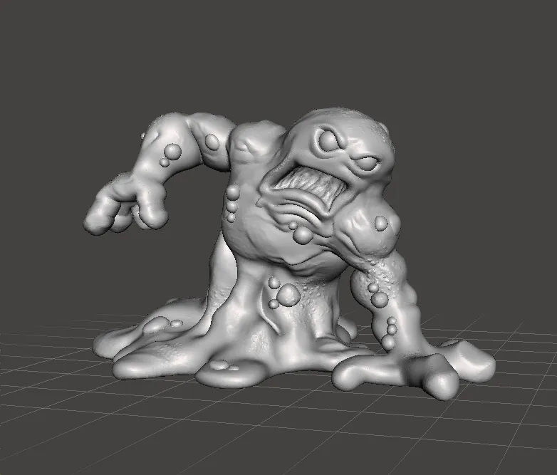 RADIOACTIVE MONSTER MINIATURE MODEL FOR SCIFI OR FANTASY GAMES RPG DND 3D Print Model .c4d .max .obj .3ds .fbx .stl .blend 