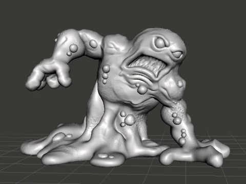 RADIOACTIVE MONSTER MINIATURE MODEL FOR SCIFI OR FANTASY GAMES RPG DND 3D Print Model