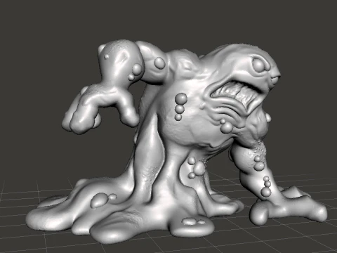 RADIOACTIVE MONSTER MINIATURE MODEL FOR SCIFI OR FANTASY GAMES RPG DND 3D Print Model